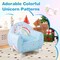 Kids Sofa Unicorn Theme Spandex Fabric Sponge Armrest Kids Chair 3+ Years